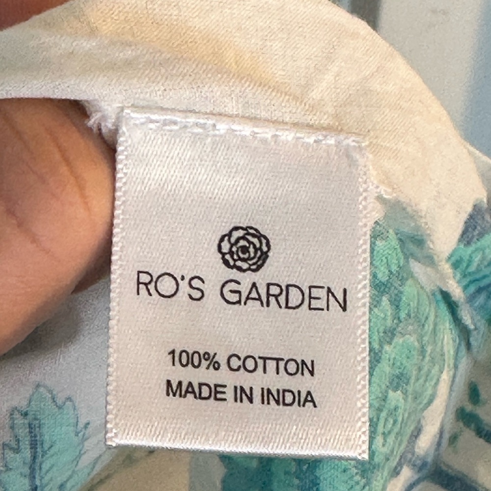 Tuckernuck Ro’s Garden Deauville Cotton Drop Waist Button Up Dress, Size XS - Picture 5 of 10